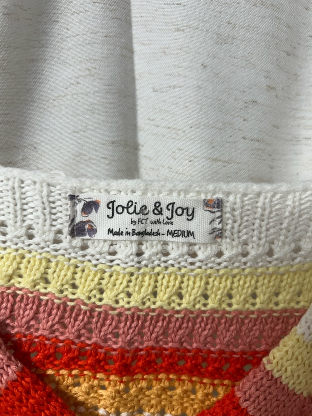 Striped Knit Button-Front Cropped Tank Top - Multicolor - Picture 2 of 5